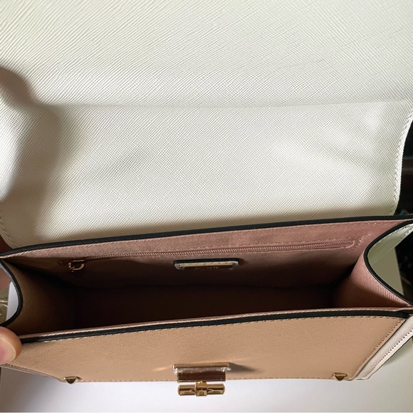 ALDO Byworth Crossbody Bag Cream Tan White Gold - Picture 8 of 8